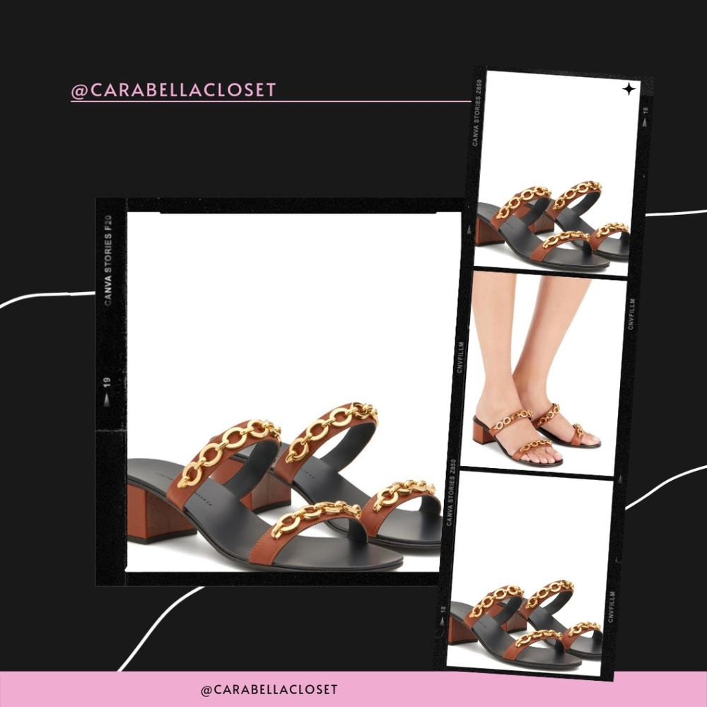 NWOT  Giuseppe Zanotti Chain Sandals